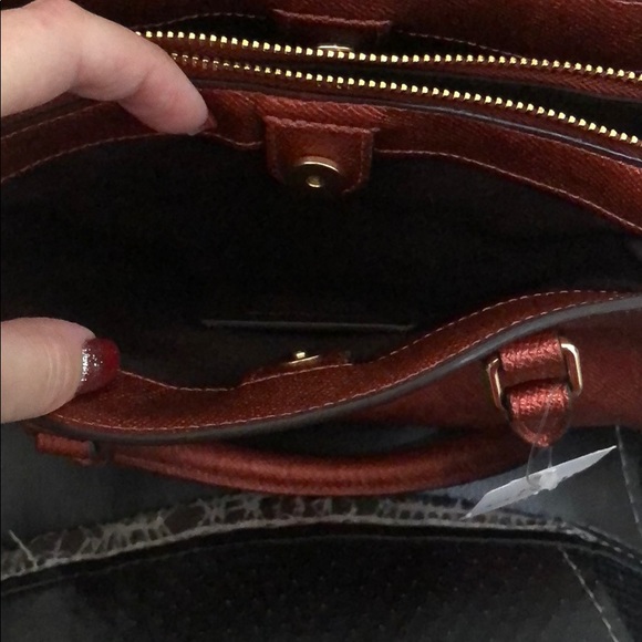 Coach mini satchel. Red gunmetal - Picture 5 of 7